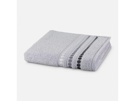 [90322767 1639210] Frottana Handtuch Line Points 50 x 100 cm, Silber