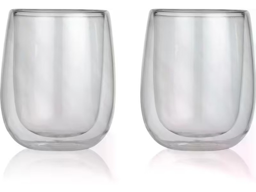 [90322902 1639800] GOURMETmaxx Latte Macchiato Becher 350 ml, 1 Stück, Transparent