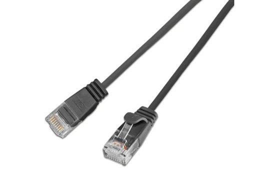 [90052323 353742] SLIM Slimpatchkabel RJ-45 - RJ-45, Cat 6, UTP, 5 m, Schwarz