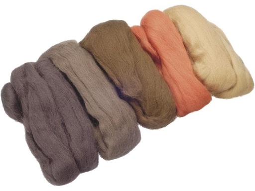 [90005215 1101947] Heyda Filzwolle Merino Mix 50 g, Braun