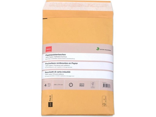 [90323432 1591766] ELCO Versandtasche Zero Plastic 200 x 275 mm, 4 Stück