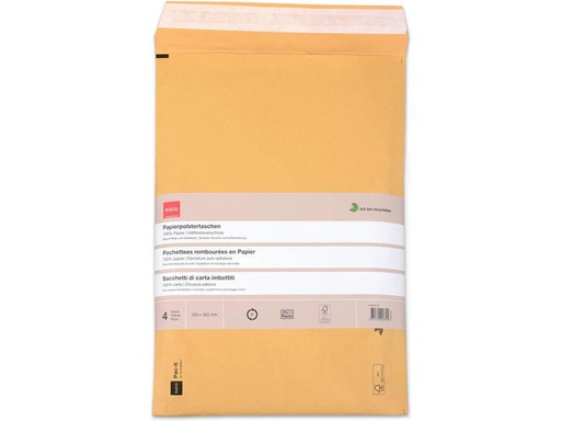 [90323481 1591767] ELCO Versandtasche Zero Plastic 250 x 350 mm, 4 Stück