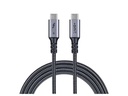 onit Thunderbolt 4-Kabel USB C - USB C 1 m, Grau/Schwarz