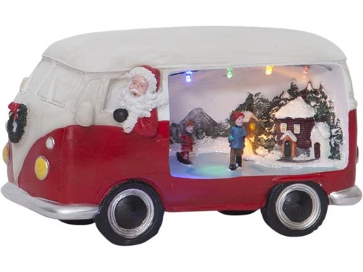 [90324135 748062] Star Trading LED-Figur Merryville Bus, Rot