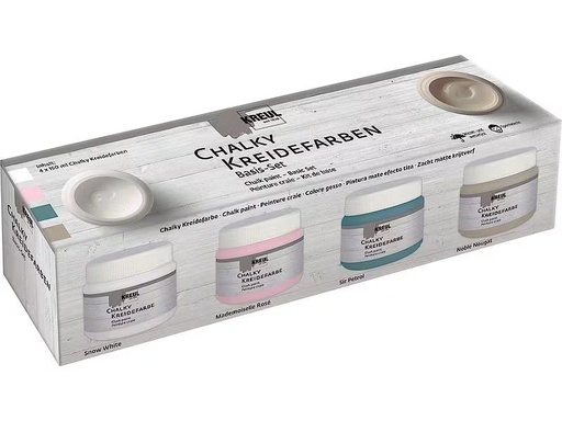 [90324146 1631907] Kreul Kreidefarbe Chalky Set Basic, 150 ml x 4