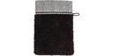 Möve Waschhandschuh Brooklyn 15 x 20 cm, Schwarz