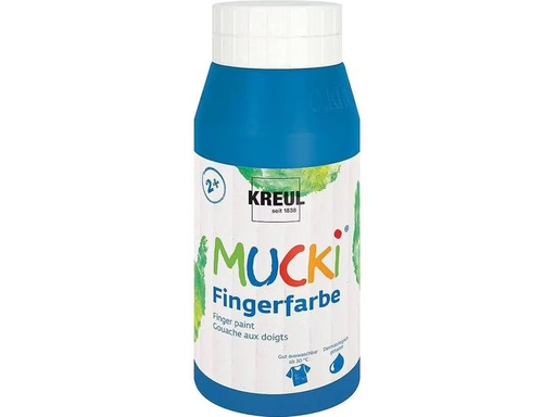 [90324212 1631929] Kreul Fingerfarbe Mucki 750 ml, Blau
