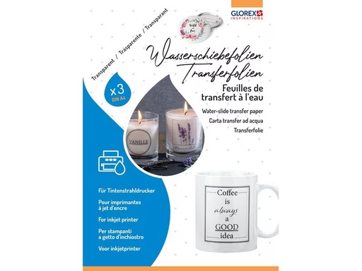 [90324234 1645210] Glorex Transferfolie A4, 3 Stück