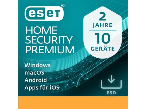 [90324259 1639766] ESET HOME Security Premium ESD, Vollversion, 10 User, 2 Jahre