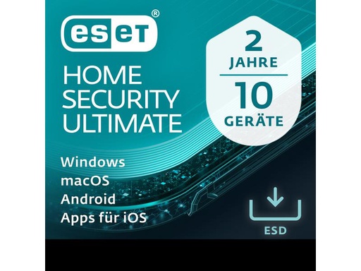 [90324298 1639770] ESET HOME Security Ultimate ESD, Vollversion, 10 User, 2 Jahre