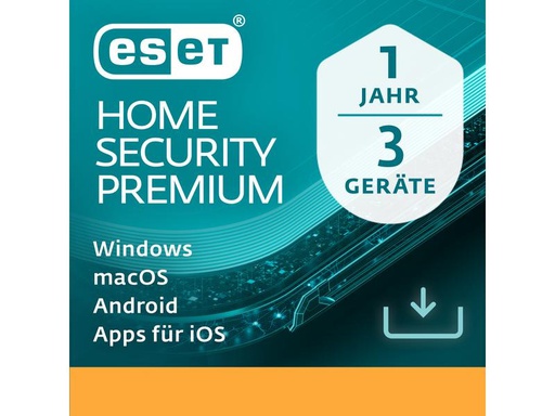 [90324311 1641223] ESET HOME Security Premium Vollversion, 3 User, 1 Jahr