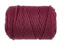 Glorex Wolle Makramee Rope gedreht 85 m x 5 mm, 500g, Bordeaux