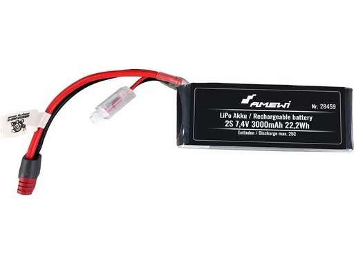 [90324408 1645257] Amewi RC-Akku LiPo 3000 mAh 7.4 V 25C Deans