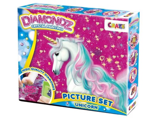 [90324416 1644612] Craze Bastelset Diamondz – Picture Set Unicorn