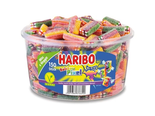 [90324548 1639737] Haribo Gummibonbons Rainbow Pixel sauer 150 Stück