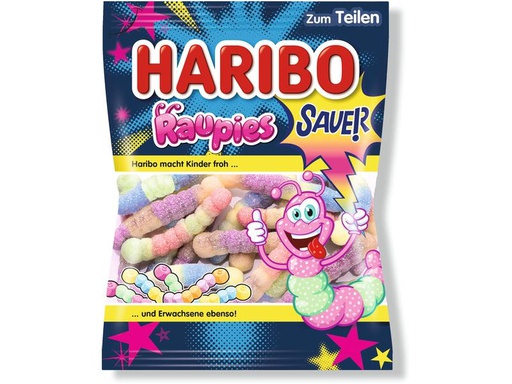 [90324744 1639712] Haribo Gummibonbons Raupies sauer 175 g