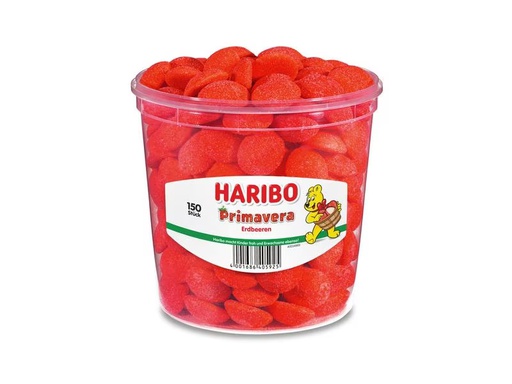 [90324867 1639736] Haribo Gummibonbons Primavera Erdbeeren 150 Stück