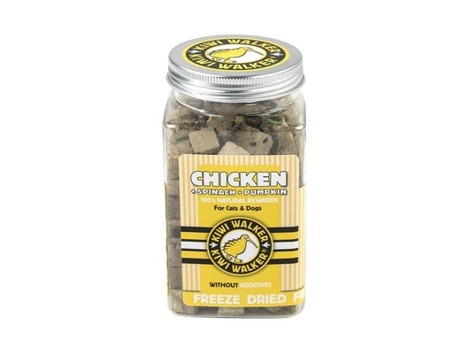 [90324888 1643456] KIWI WALKER Snack Huhn, Spinat &amp; Kürbis, 100 g