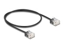 Delock Patchkabel Cat 6, UTP, 1 m, Schwarz