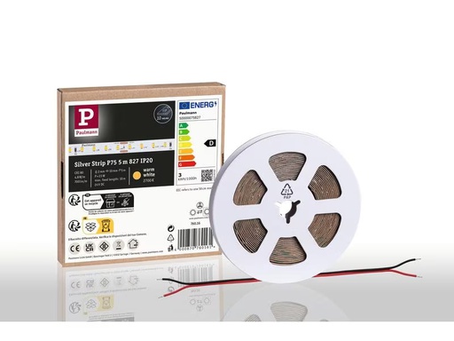 [90325258 1634663] Paulmann Pro LED Strip Silver P75 827 5m 23W 700 lm/m 96LEDs/m 2700K