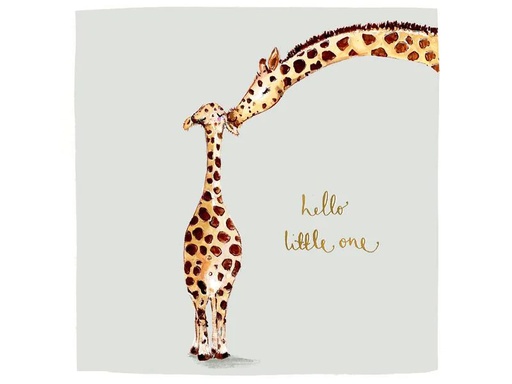 [90052602 1207108] Cart Glückwunschkarte Hello Little One 15 x 15 cm