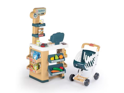[90325393 1648013] Smoby City-Markt mit Einkaufswagen