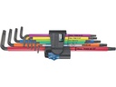 Wera Winkelschlüssel-Set T8-T40 farbig HF lang