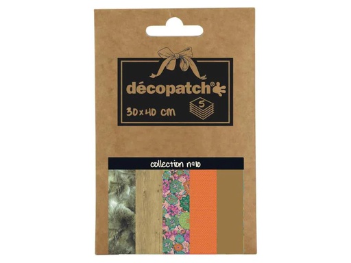 [90052648 878108] décopatch Decopatch-Papier Nr. 10, 5 Blatt