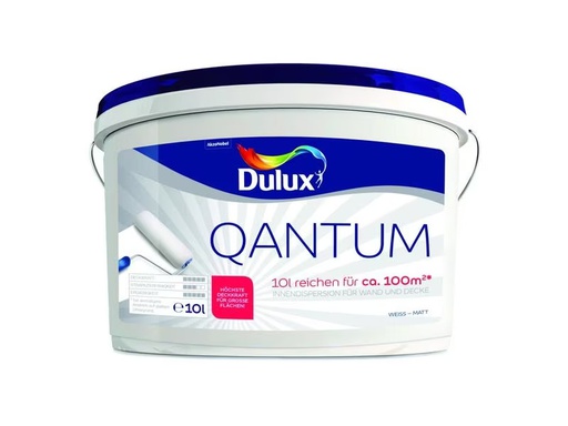 [90325423 1493081] Dulux Wand- und Deckenfarbe Quantum Matt, Reinweiss, 10 L