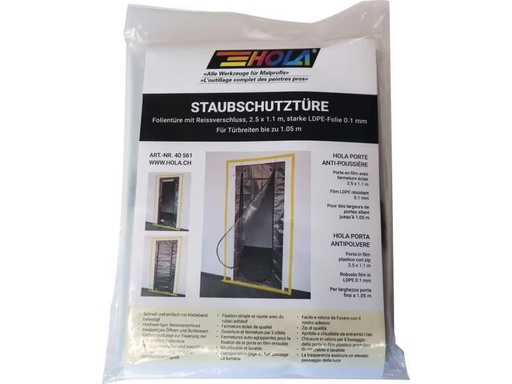 [90325439 1491283] HOLA Staubschutztüre LDPE-Folie 2.5 x 1.1 m