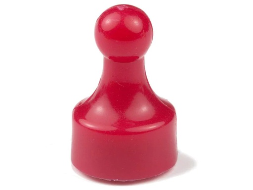 [90052671 279331] supermagnete Haftmagnet Player Neodym 10 x 20 mm Rot, 10 Stück