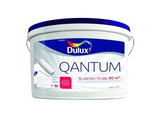[90325499 1493080] Dulux Wand- und Deckenfarbe Quantum Matt, Reinweiss, 5 L