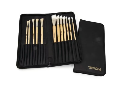 [90325544 1491251] HOLA Strichzieher Set in Pinselmappe