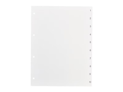 [90325608 1413525] Biella Register 1-10, 25 Stück