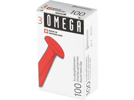 [90325747 1560288] Omega Rundkopfklammer 18 mm, 100 Stück