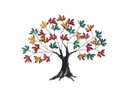 Wallxpert Wanddekoration Baum 115 x 94 cm