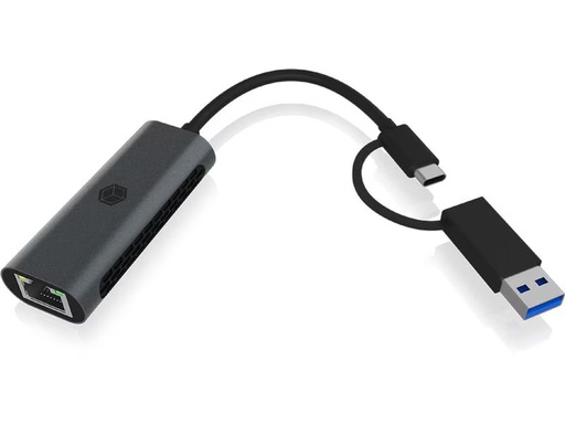 [90325755 1646982] ICY BOX Netzwerk-Adapter IB-LAN301-C3 USB Typ-A/USB Typ-C