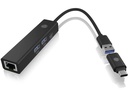 ICY BOX USB-Hub IB-HUB1439-LAN