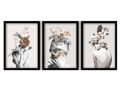 [90325817 1642155] Wallxpert Bild Women 3 Stück, 35 x 45 cm