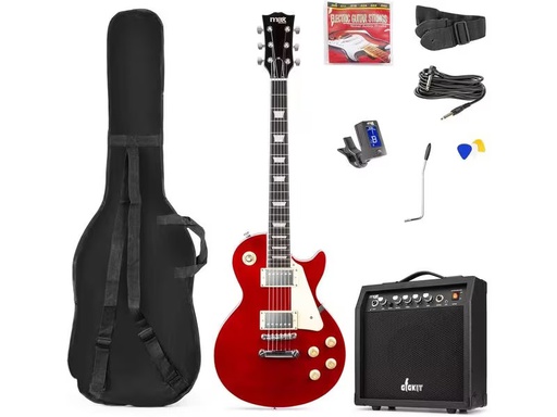 [90325888 1652061] MAX E-Gitarre GigKit LP Style Rot