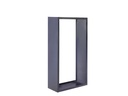 Innovesta Holzregal Metall, 120 x 35 x 170 cm, Schwarz