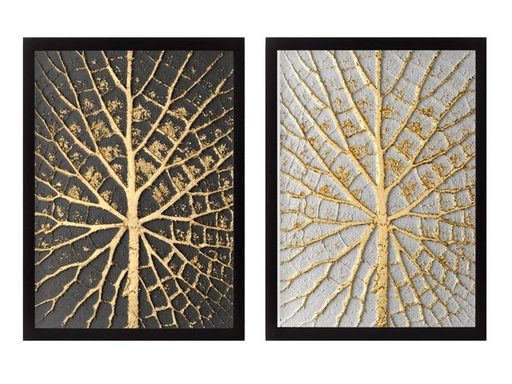 [90326028 1642153] Wallxpert Bild Golden Tree 2 Stück, 34 x 44 cm