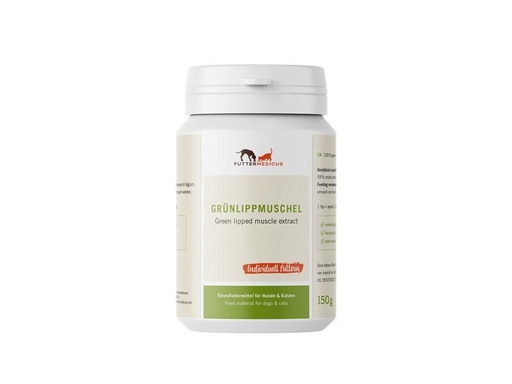 [90326296 1649235] Futtermedicus Hunde-Nahrungsergänzung Grünlippmuschelpulver, 150 g