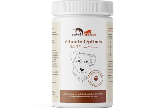 [90326301 1649228] Futtermedicus Hunde-Nahrungsergänzung Barf Vitamin-Optimix Calcium, 500 g