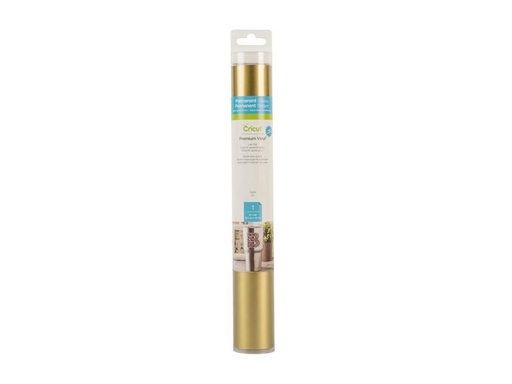 [90052758 1114626] Cricut Vinylfolie Premium Textured Metallic 30.5 x 122 cm, Gold