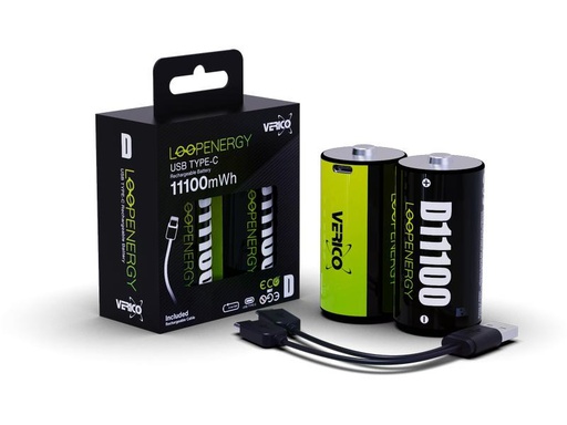[90326318 1638342] Verico Akku 2x D 1.5 7400mAh
