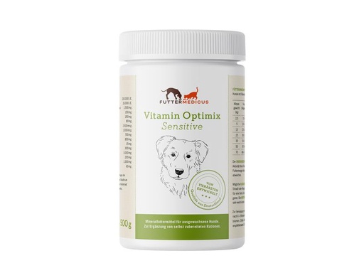 [90326323 1649245] Futtermedicus Hunde-Nahrungsergänzung Sensitive Vitamin-Optimix, 500 g