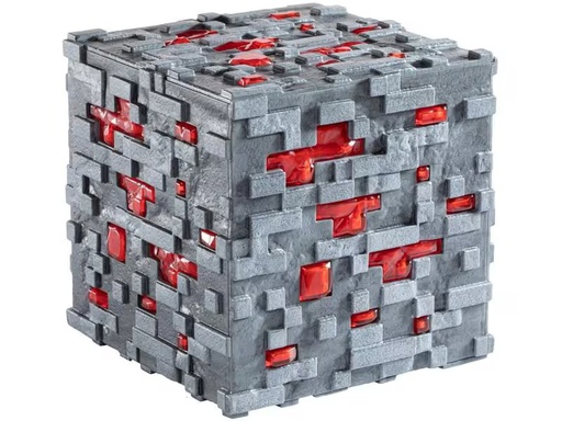 [90326327 1643769] Paladone Dekoleuchte Minecraft Illuminating Redstone Ore Cube 10 cm