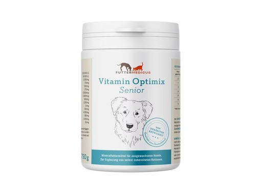 [90326372 1649244] Futtermedicus Hunde-Nahrungsergänzung Senior Vitamin Optimix, 750 g