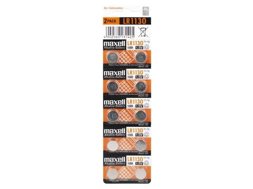 [90052766 920103] Maxell Europe LTD. Knopfzelle LR1130 10 Stück